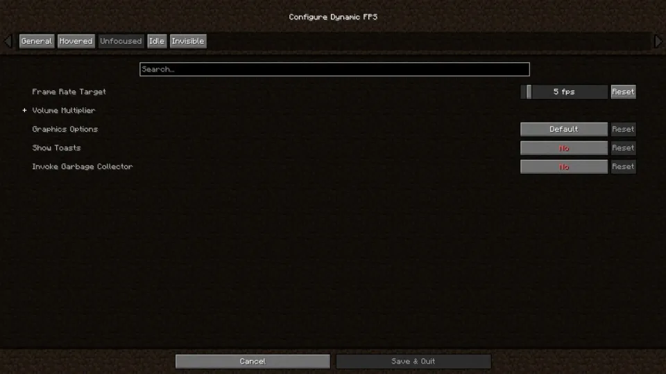 Per Status Config