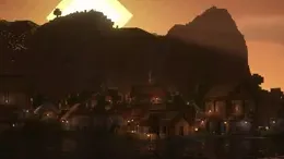 Village at sunrise