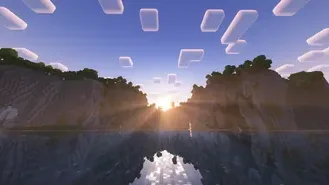 Sunrise behind a hill