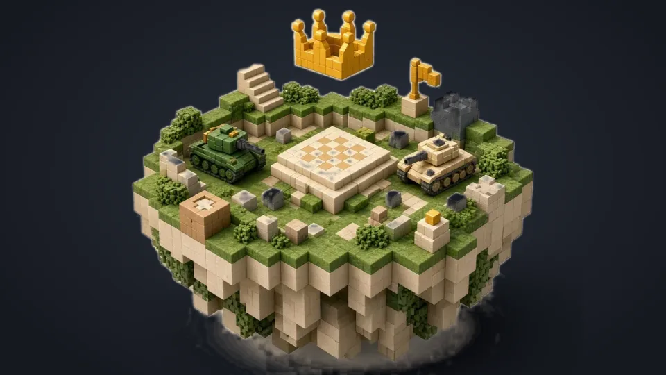 Иллюстрация к карте «Toy Tank Royale»