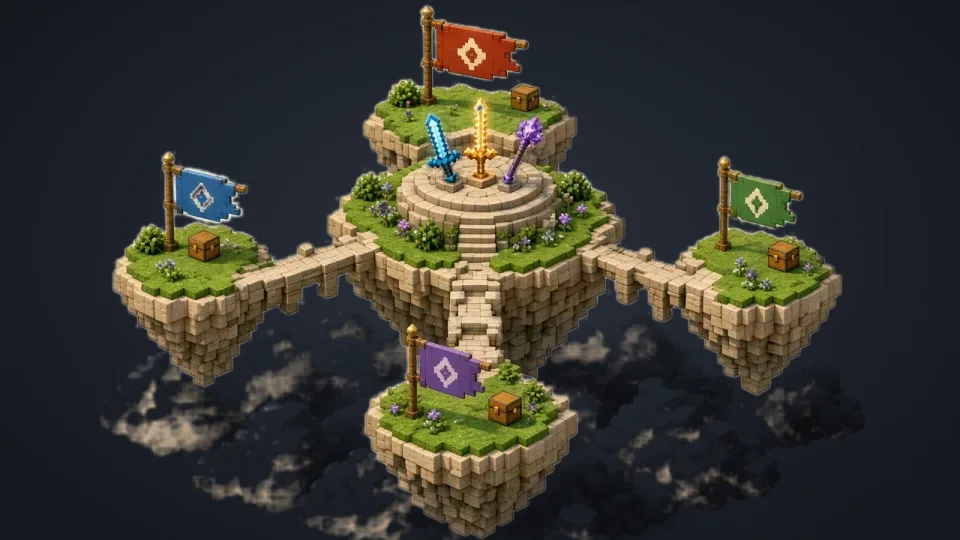 Иллюстрация к карте «SkyWars Reforged»