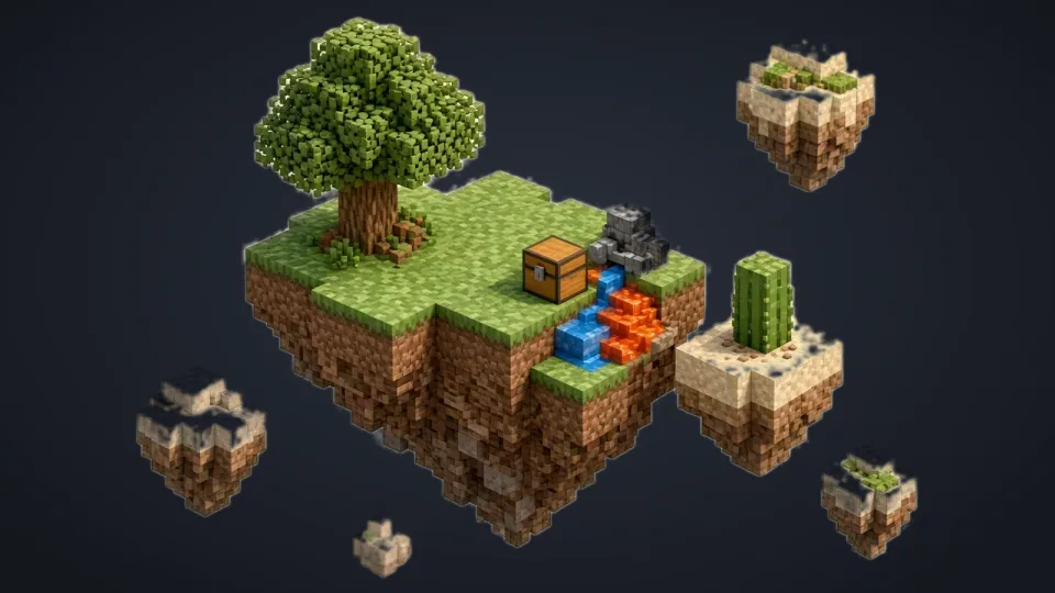 Иллюстрация к карте «Voidblock - Skyblock»